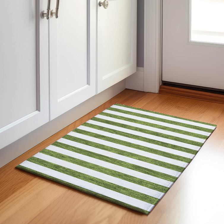 Premium Machine Washable Cerrito AMF528 Olive Rug