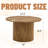 A Modern Circular Coffee Table With A Diameter Of 27.5 Inches Interprets Home Aesthetics And Practicality. MDF Material,Cylindrical Table Leg Design.Becoming The Visual Focal Point Of Home Decoration.