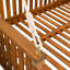 Balancelle de patio en bois pour lit de jardin avec patio