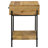 1-drawer Wood Accent Side Table Natural Mango