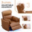 Fauteuil inclinable électrique berçant avec appui-tête réglable et éclairage à DEL-132395116