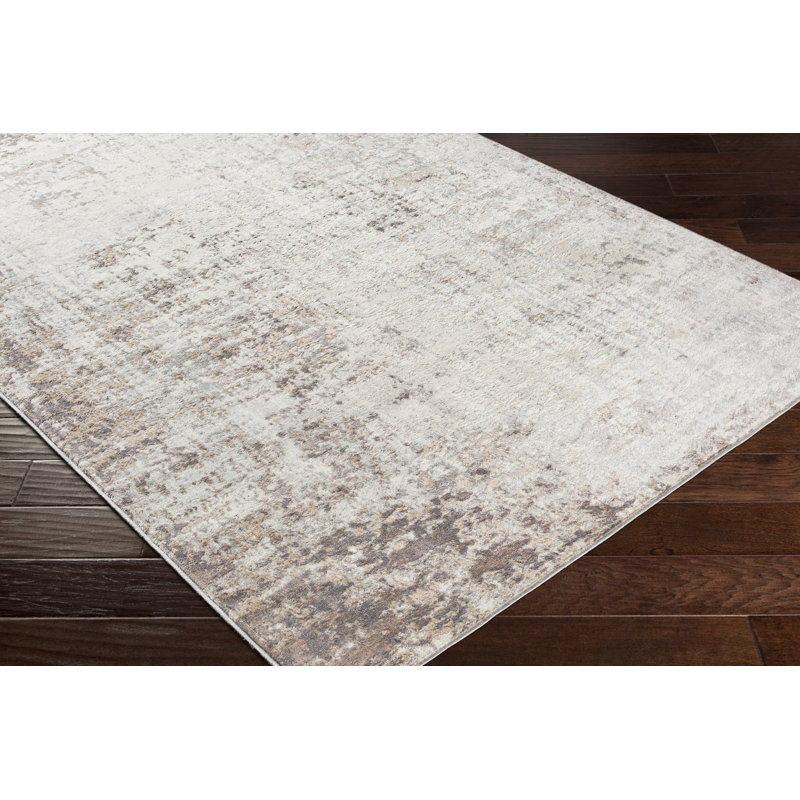 Tapis abstrait tissé à la machine Haisley, Rectangulaire 2 pi x 3 pi