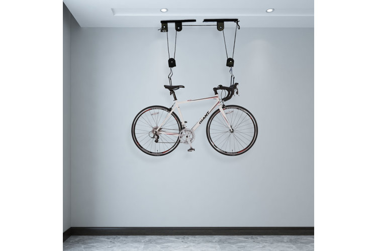 Easy way to hang your bike in a garage without a rack or pulley