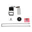 Luminaire suspendu d'extérieur noir 1 lumière H 12,5 po Kostuch