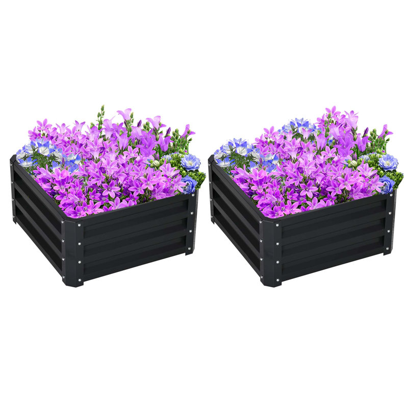Lit de jardin surélevé polyvalent en métal pour plantes en plein essor