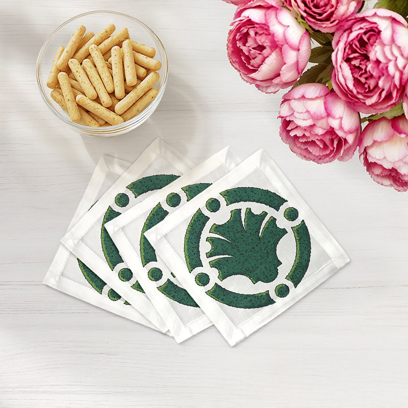 Timothy Corrigan Parterre Garden Cotton Sateen Cocktail Napkins