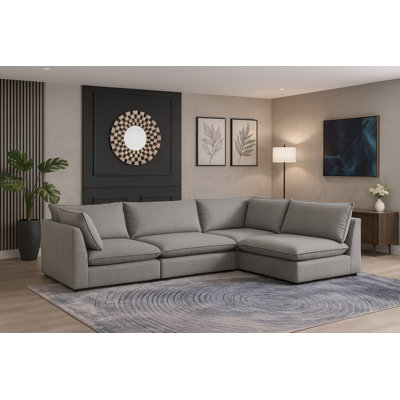 Canapé modulaire de 120 po Tupman faisant face à la gauche