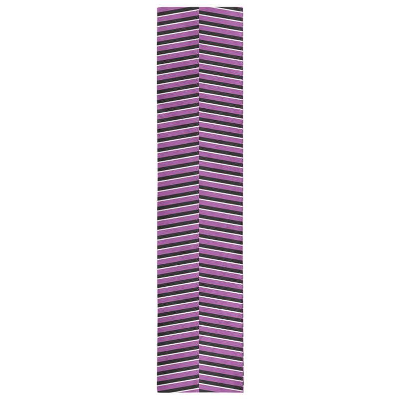 Fractured Stripes Table Runner, 16" x 72", Violet