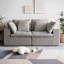 Canapé modulaire à 2 places compressé avec mousse haute densité, design minimaliste moderne pour le salon et la chambre à coucher, peu encombrant et sans assemblage requis-1542597085