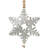 Snowflake Ornament Set/2 - Silver