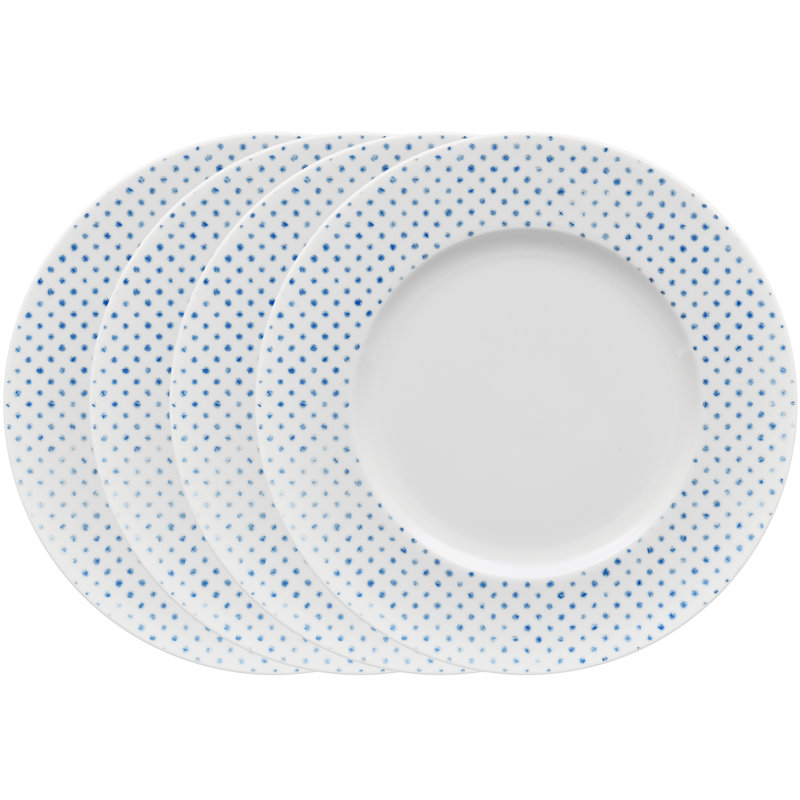 Assiettes à salade Noritake - 9,5 po, Bleu
