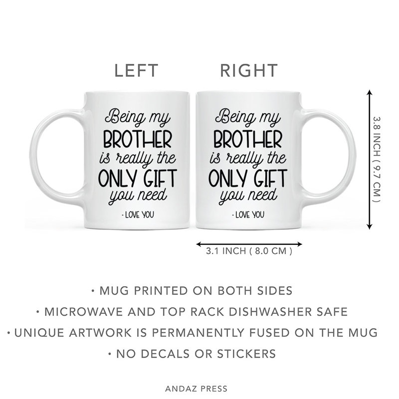 Tasse à café en céramique 11 oz Cadeaux - Être ma sœur est vraiment le seul cadeau dont vous avez besoin