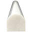 Garniture de tuile en marbre poli 12 po x 1 po blanc Carrara