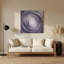 Abstrait paysage 71, art mural en métal mauve-2076001589