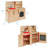 ECR4Kids 4-in-1 Kitchen, Sink, Stove, Oven, Microwave and Storage, Play Kitchen-100511364