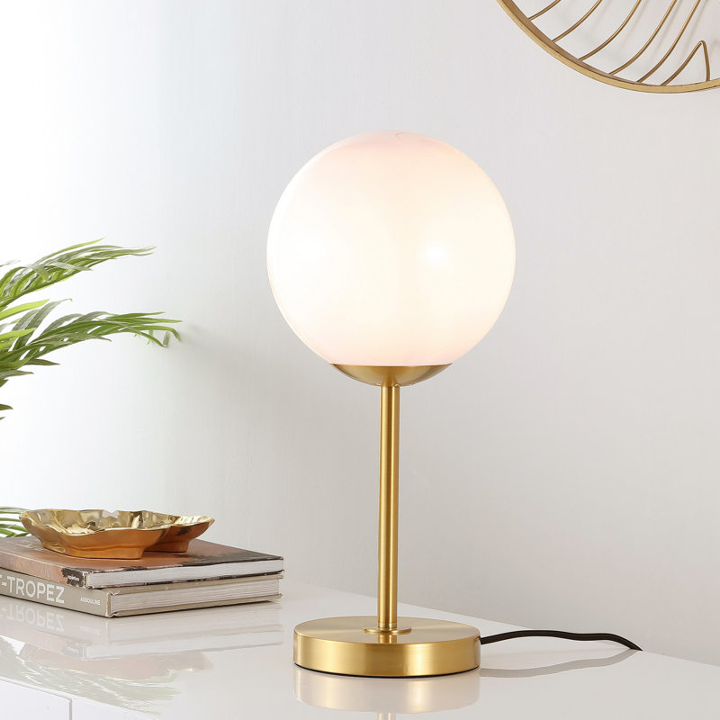 Alceme Metal Table Lamp, Gold