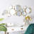 Gold Metal Round Bubble Cluster Wall Mirror