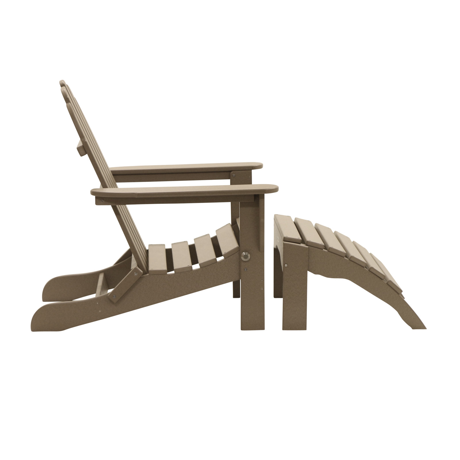 Leighton Adirondack Chair, Weathered Wood