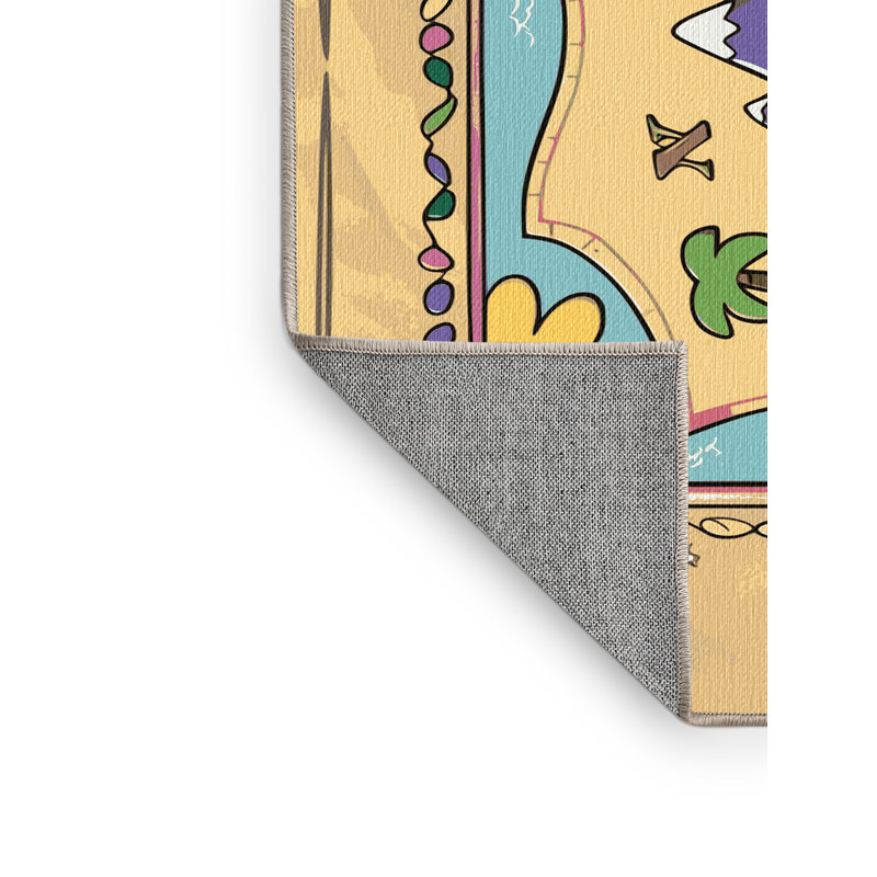Tapis lavable Sunside Sails Pirates Ocean Kids_Pir014, Rectangulaire 8 pi x 10 pi