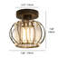 Plafonnier semi-encastré en cristal 1 lumière Temaraia-390846461