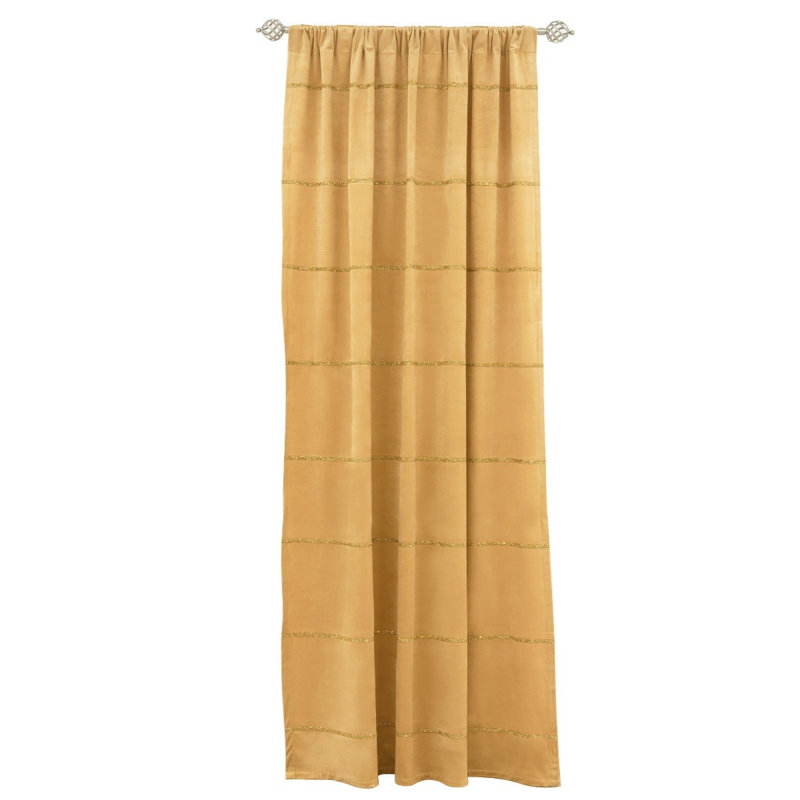 Panneau de rideau lumineux, Jaune, L 38 po x L 96 po