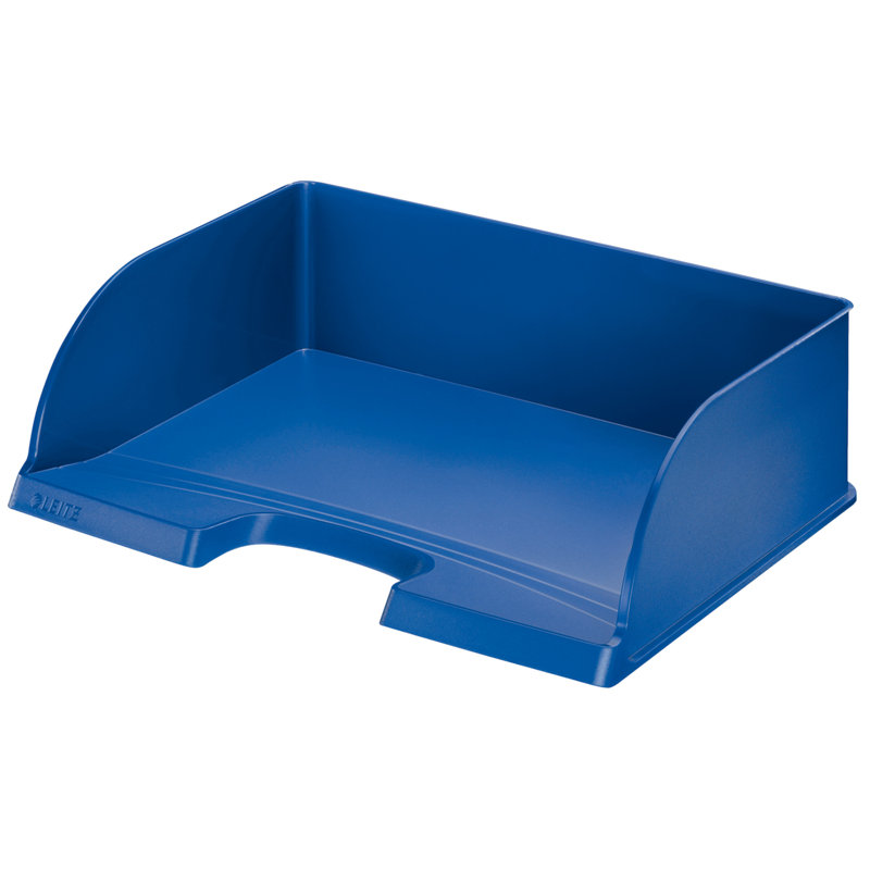Plastic Paper Organiser, Blue, 10.3cm H x 36.3cm W x 27.3cm D