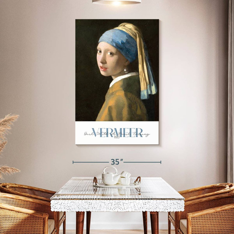 «Girl With Pearl Pearl», exposition de Vermeer, H 51 po x l 34 po
