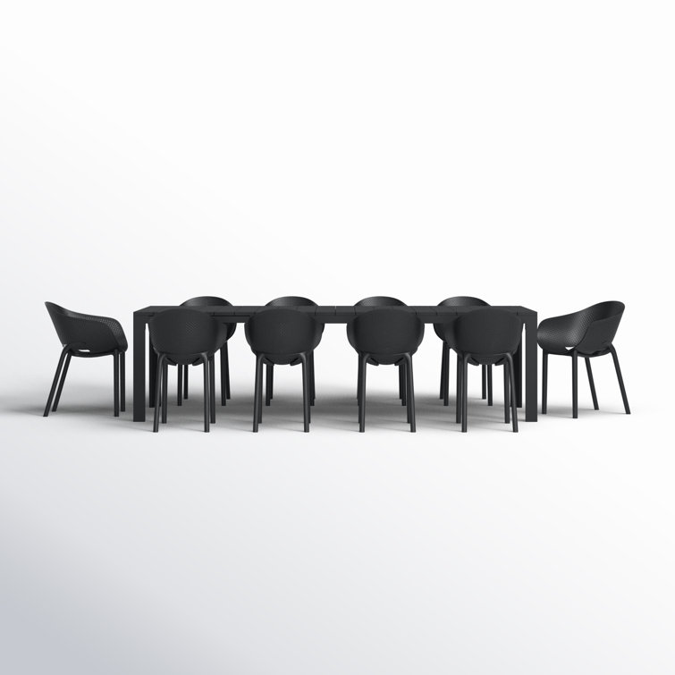Farrah Rectangular 10 - Person Outdoor Dining Set