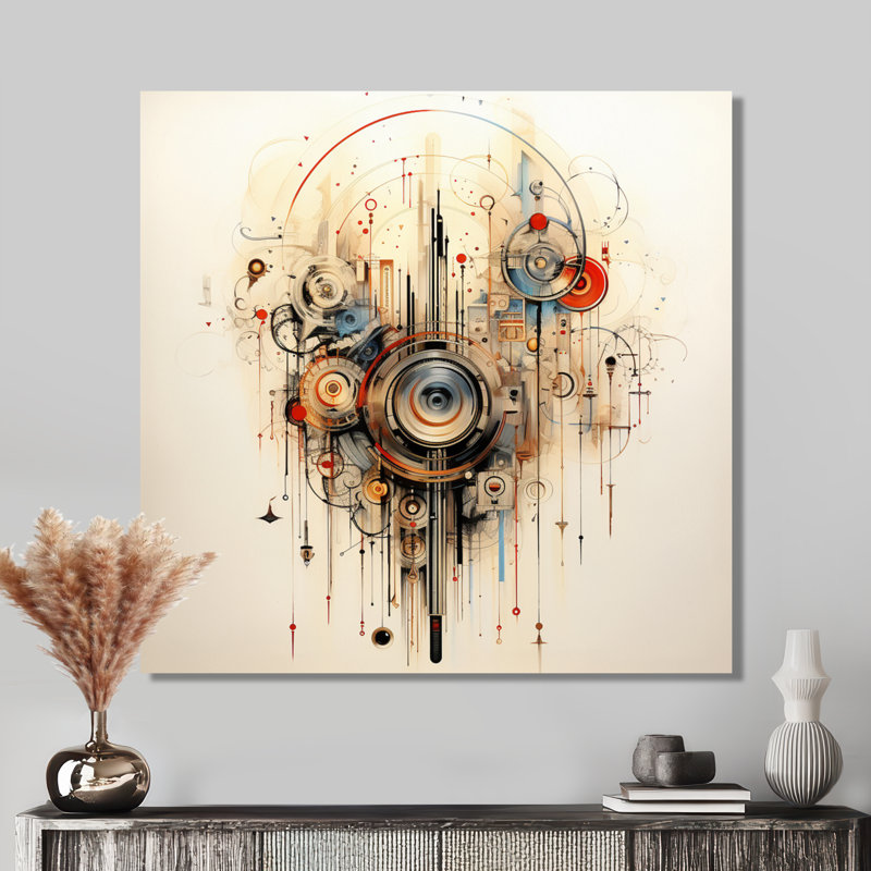 «Music Waves», composition abstraite rétro - musique, art mural, Métal métal, H 36 po x l 36 po x P 1,5 po