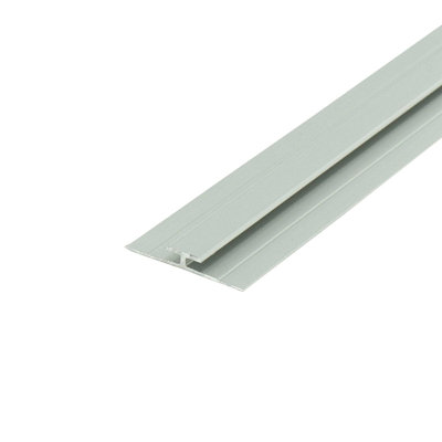 Outwater Aluminum H Channel Fits Material 1/16 Inch Thick Clear Anodized (Satin) Finish Aluminum Divider Moulding 72 Inch (Pack Of 18)