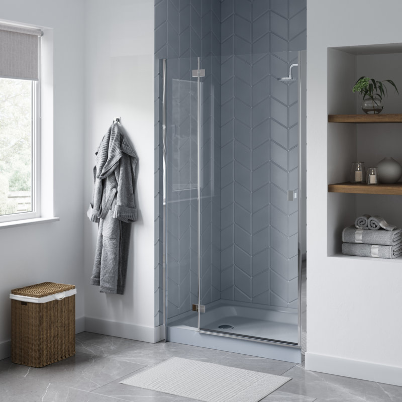 Voltaire 48" x 36" Single-Threshold, Shower Base, Left, Gray