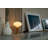Knuckle Table Lamp In Walnut + Oval-121494668