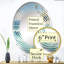 Palmier turquoise tropique I - Miroir mural spirale | Ovale-96239624