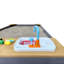 AXI 115cm x 218cm Plastic Square Sandbox with Cover