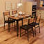 Table de salle à manger pour 4 personnes, ensemble de 4 petites tables et chaises, ensemble de repas carré pour 4 personnes, ensemble de table de salle à manger, ensembles de cuisine et de salle à manger 5 pièces pour petits espaces-1549622650