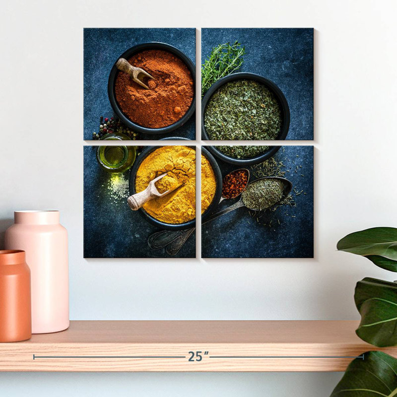 Yarlin Indian Food Spices, 18" H x 18" W