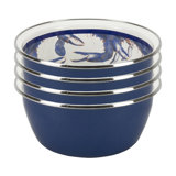 Set of 4 Blue Crab Salad Bowls