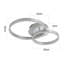 2-Light Dimmable LED Flush Mount