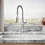 Kohler Crue Single Handle Semi-Professional Pre-Rinse Kitchen Faucet with Three-Function Pull Down Sprayer-276568679