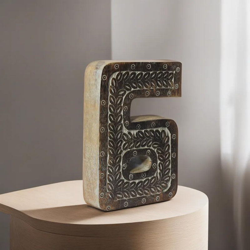 Bloc écologique fabriqué à la main Alaiah, 6, Gris