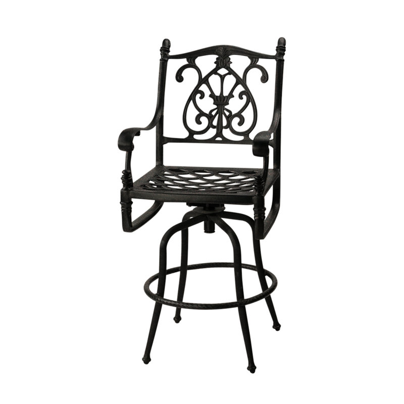 Florence Swivel Balcony Stool, Desert Bronze, 29.5" Seat Height