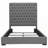Tufted Upholstered Eastern King Panel Bed