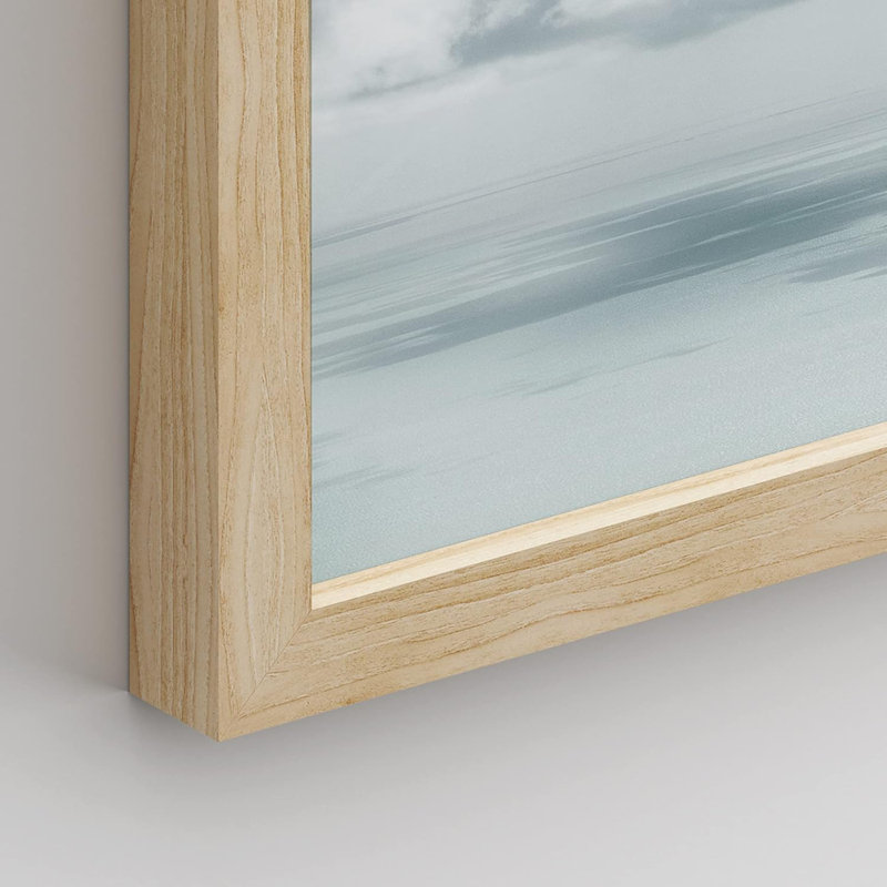 «Nautical Ocean Sea Beach Grass Mull», reproduction encadrée de 4 pièces, Encadré naturel, H 14 po x l 11 po x P 1 po