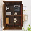 Buffet rétro Mid-Century avec 2 trous de sortie et rangement surdimensionné