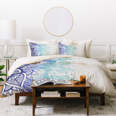 Traditional Polyester Floral Duvet Cover