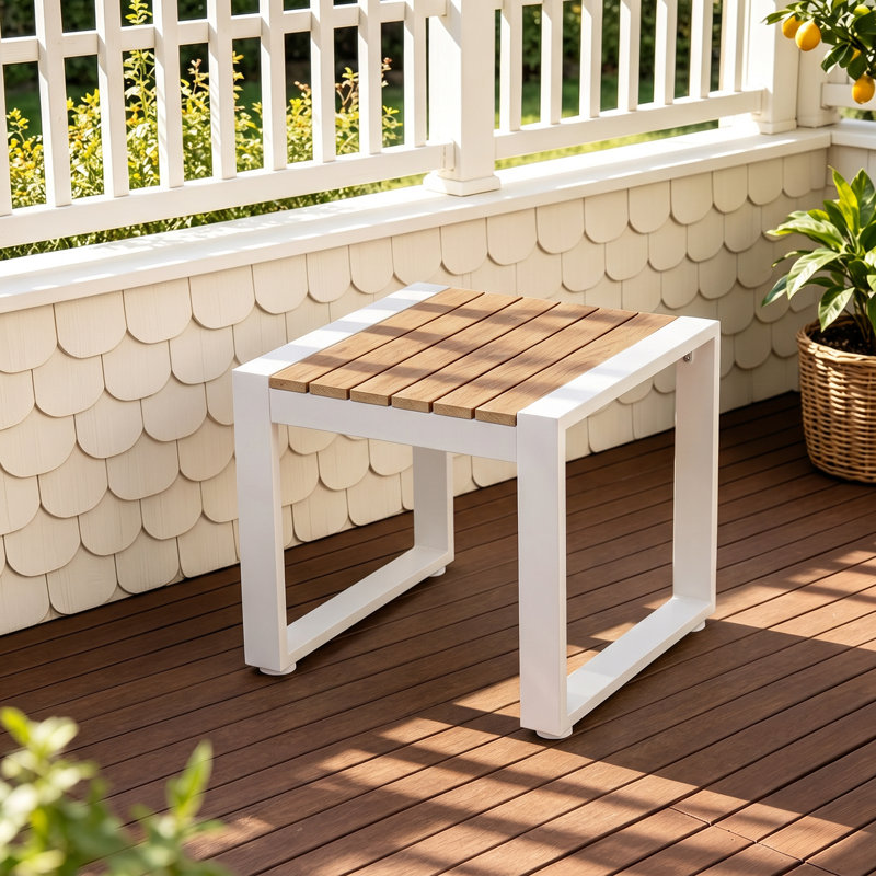 Table de bout d'extérieur, Yellow, Beige