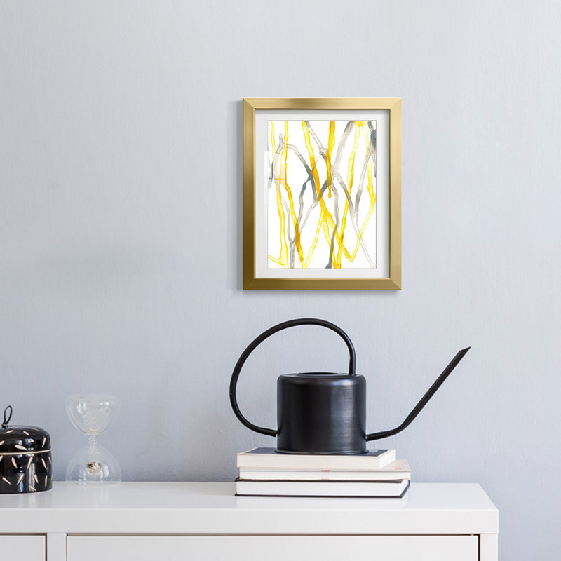 RunnelXX-Framed Print, 28.5" H x 20.5" W, Gold