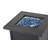 Pottershill Square Steel Propane Smokeless Fire Pit Table with Hidden Fuel Tank