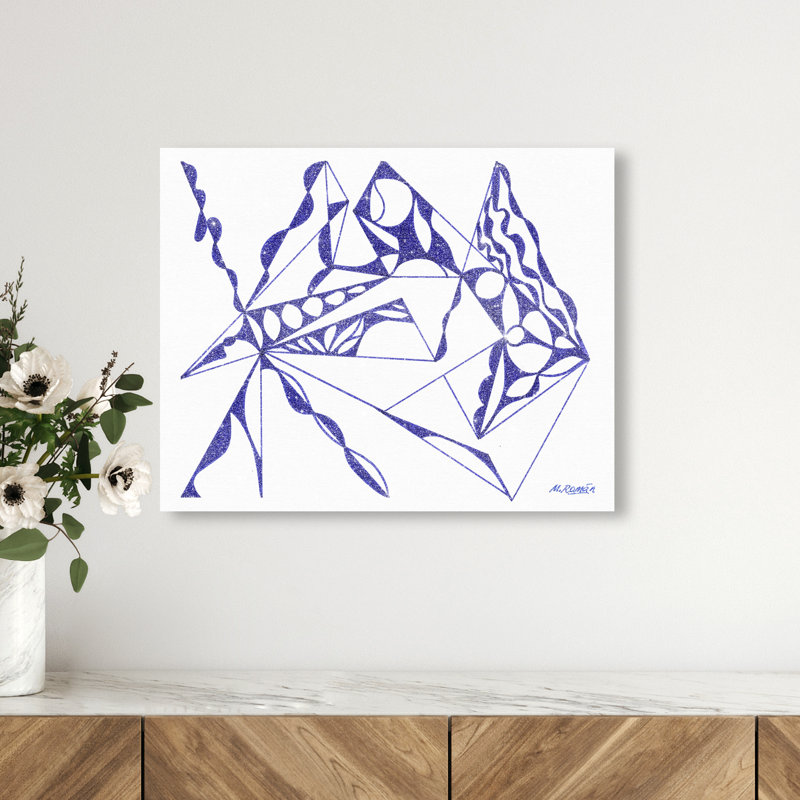 Manuel Roman - Blue Quartz Print by Oliver Gal, 16"H x 20"W, Gallery Wrapped