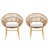 Coussin beige / structure en teck est en rupture de stock